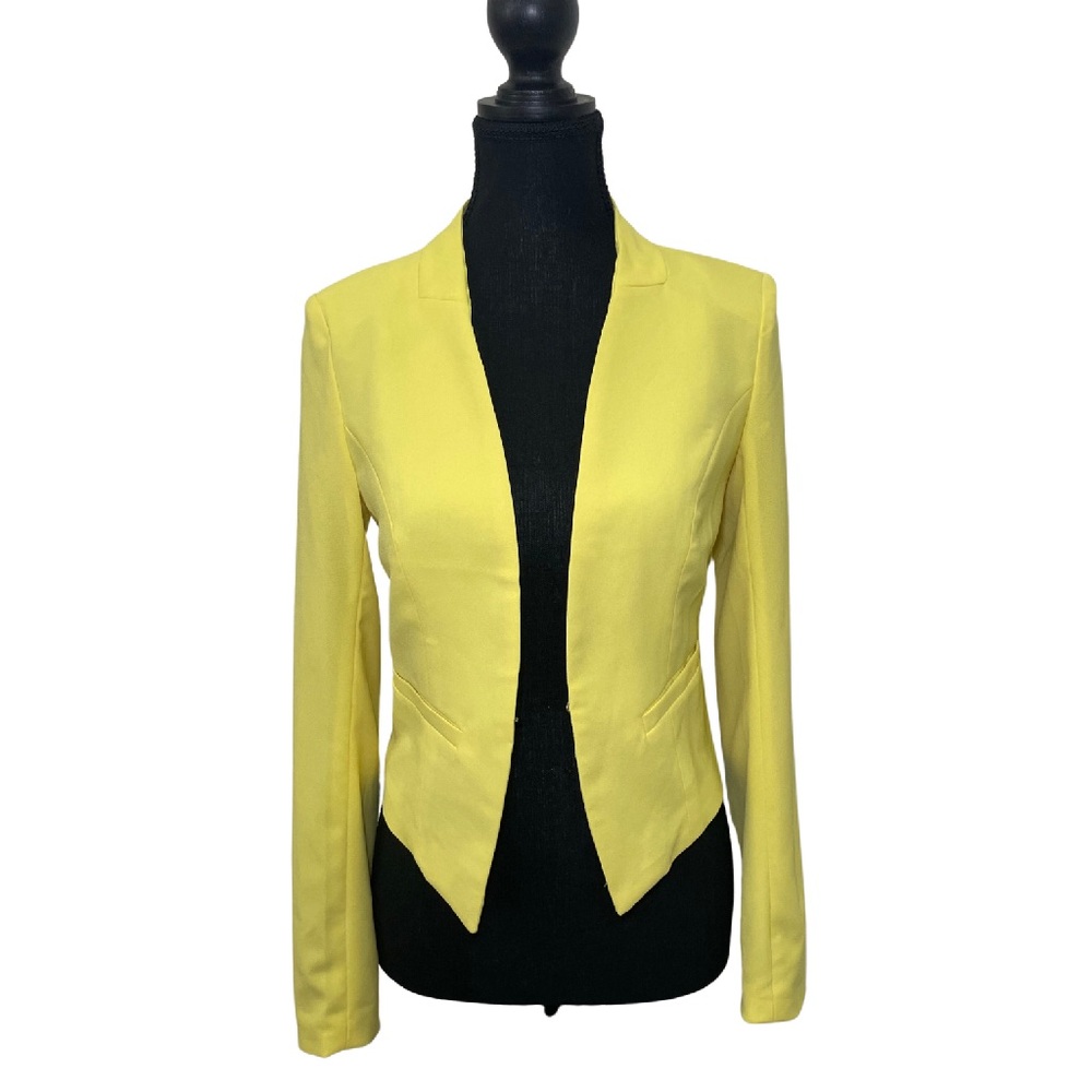 Ovi Yellow Cropped blazer